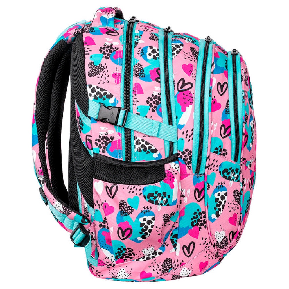 

Рюкзак CoolPack F002789 Factor Tutti Heart, 4 отделения, розовый с рисунком, 44х32х17 см, Factor Tutti Heart
