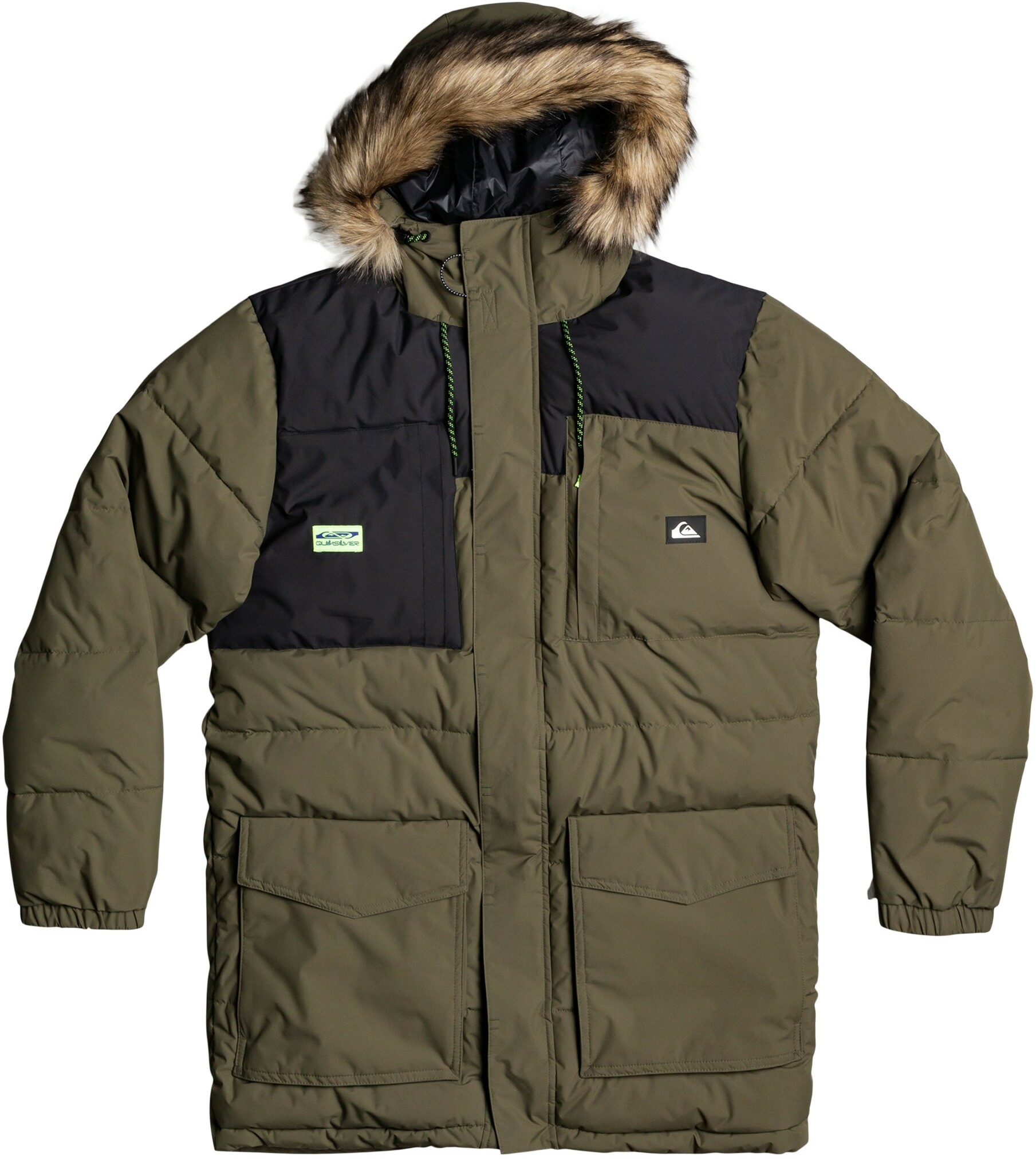 

Куртка мужская Quiksilver EQYJK03707-CRE0 зеленая L, EQYJK03707-CRE0