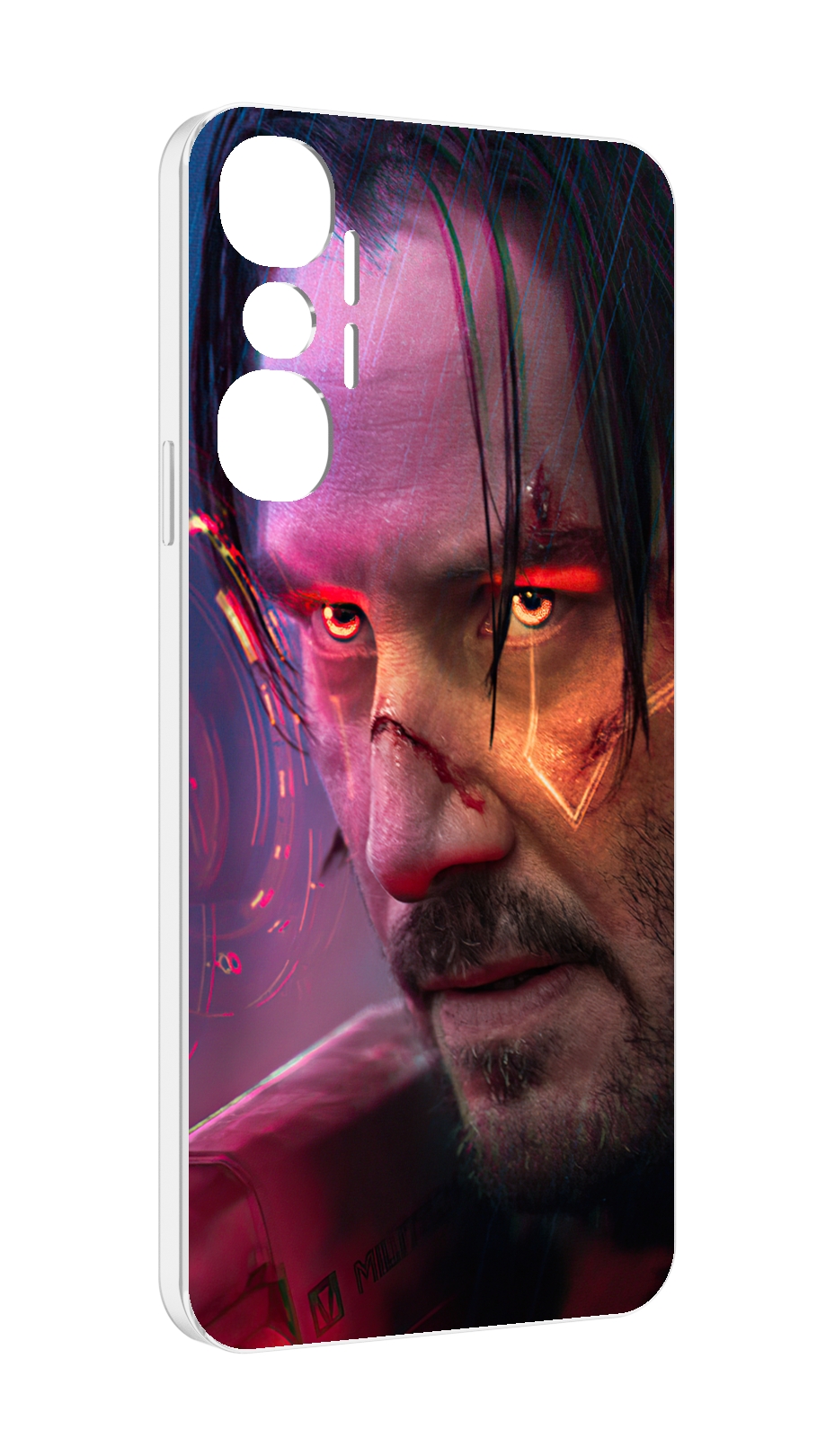 

Чехол MyPads cyberpunk 2077 Джонни Сильверхенд для Infinix Hot 20 4G, Прозрачный, Tocco
