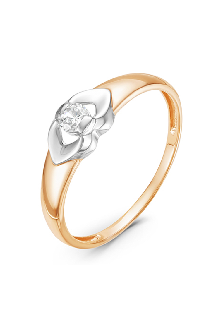

Кольцо из желтого золота с фианитом р. , Kari Jewelry 116126, 116126