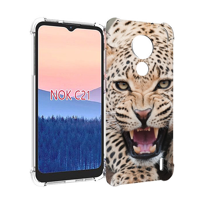 

Чехол MyPads Гепард-красивый мужской для Nokia C21, Прозрачный, Tocco