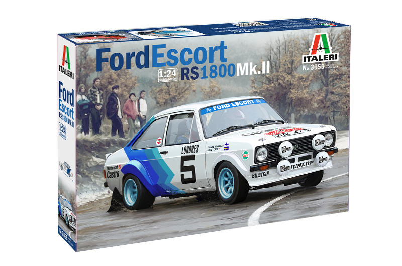 фото Сборная модель italeri 1/24 автомобиль ford escort rs1800 mk.ll 3655