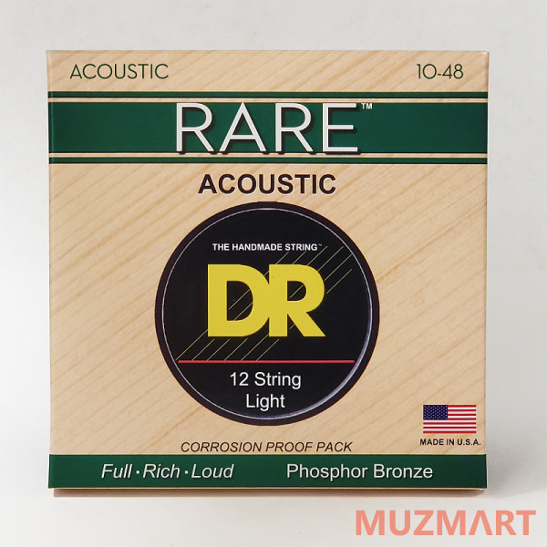 

DR RPL-10/12, 12 String (10/10 - 48/28) Струны для 12-струнной акустической гитары