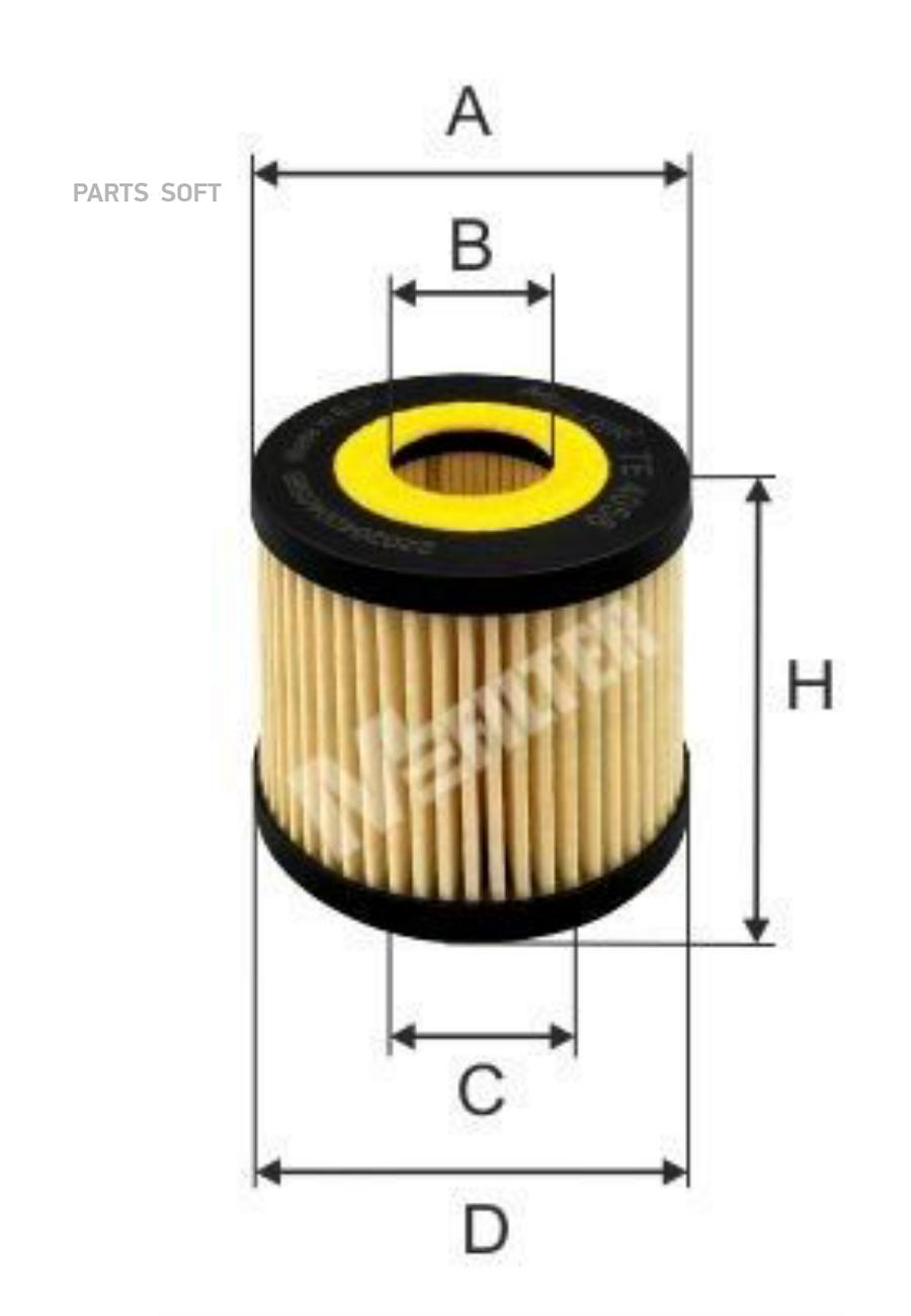 

Масляный Фильтр M-Filter арт. TE4056