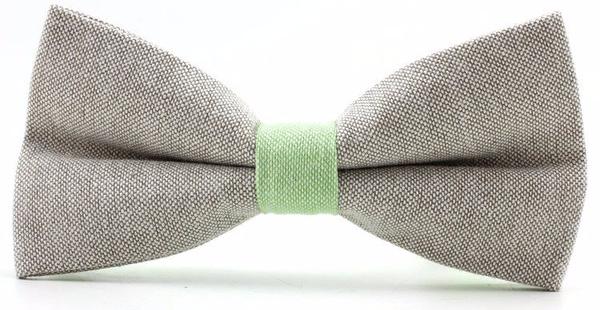 

Галстук-бабочка мужской 2beMan GB194 серый, bowtie-2color-linen