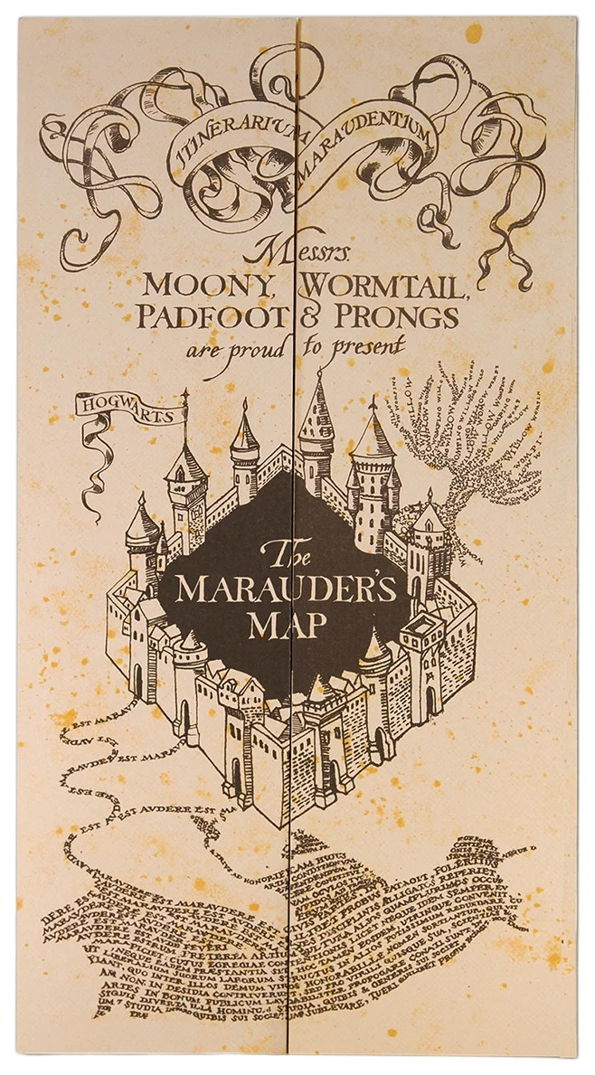 Карта Sihir Dukkan? сувенирная Harry Potter - Maurader's Map