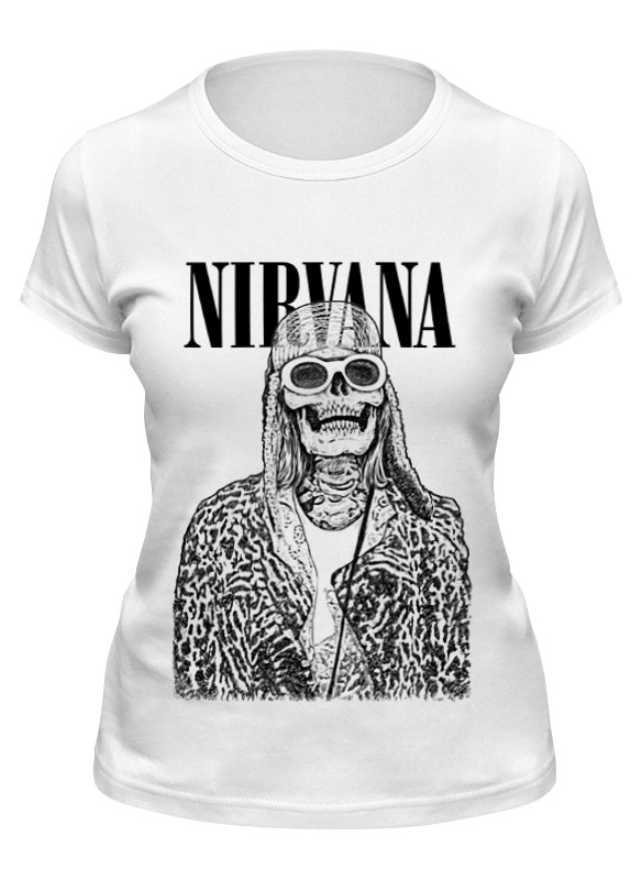 

Футболка женская Printio Nirvana белая XL, Белый, Nirvana