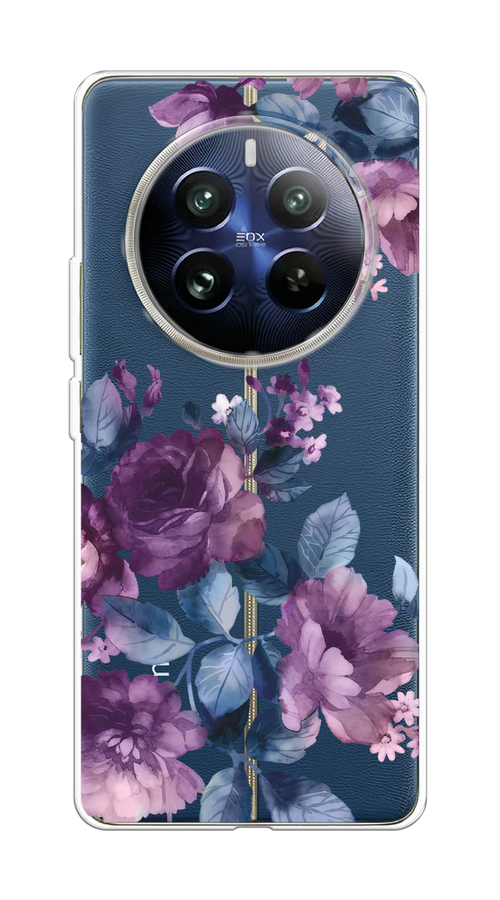 

Чехол на Realme 12 Pro "Purple Blossoms", Синий;фиолетовый, 2516150-1