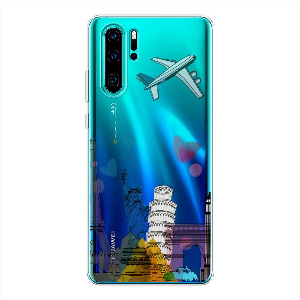 

Чехол Awog на Huawei P30 Pro "Самолет путешествий", Разноцветный, 67650-10