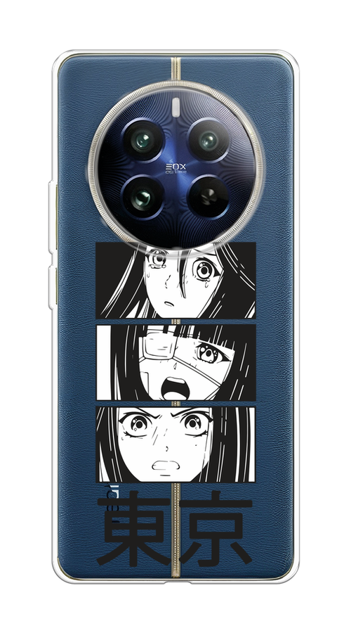 

Чехол на Realme 12 Pro "Tokyo girls", Белый;черный;прозрачный, 2516150-1
