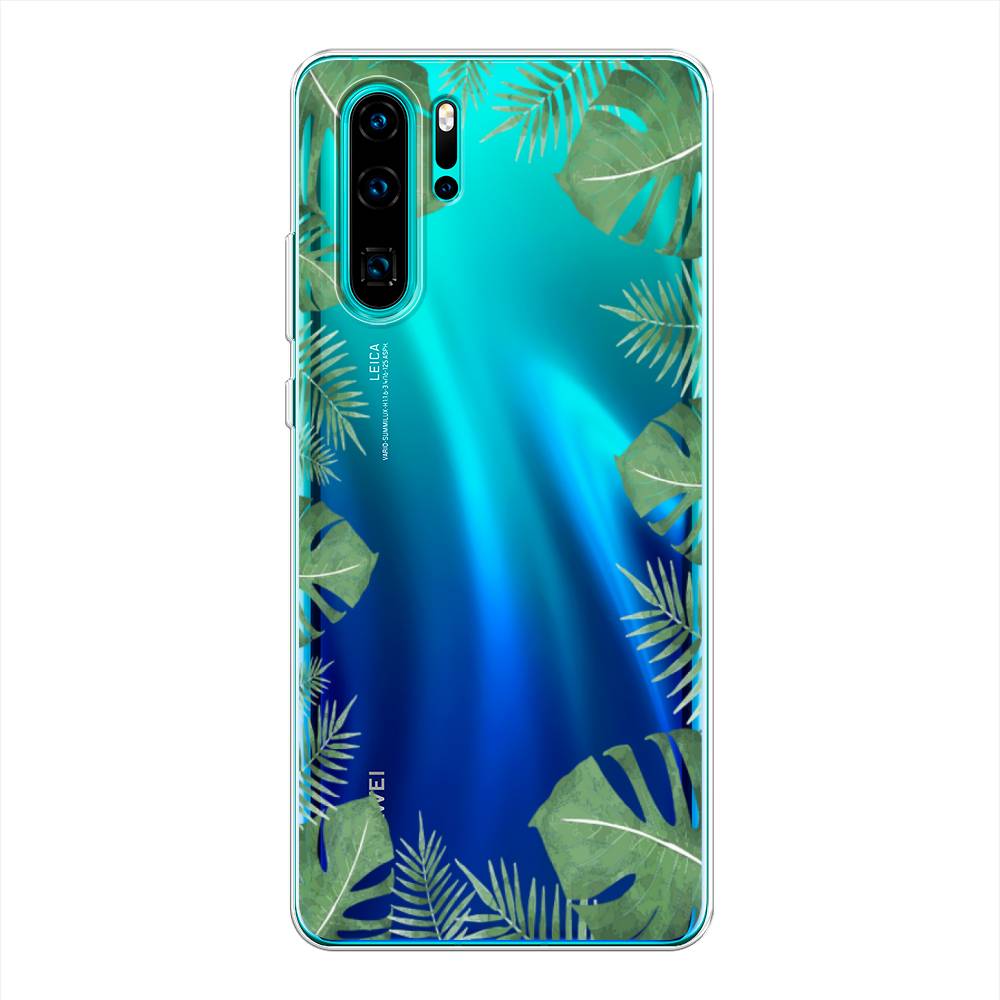 

Чехол Awog на Huawei P30 Pro "Листья папоротника рамка", Разноцветный, 67650-8
