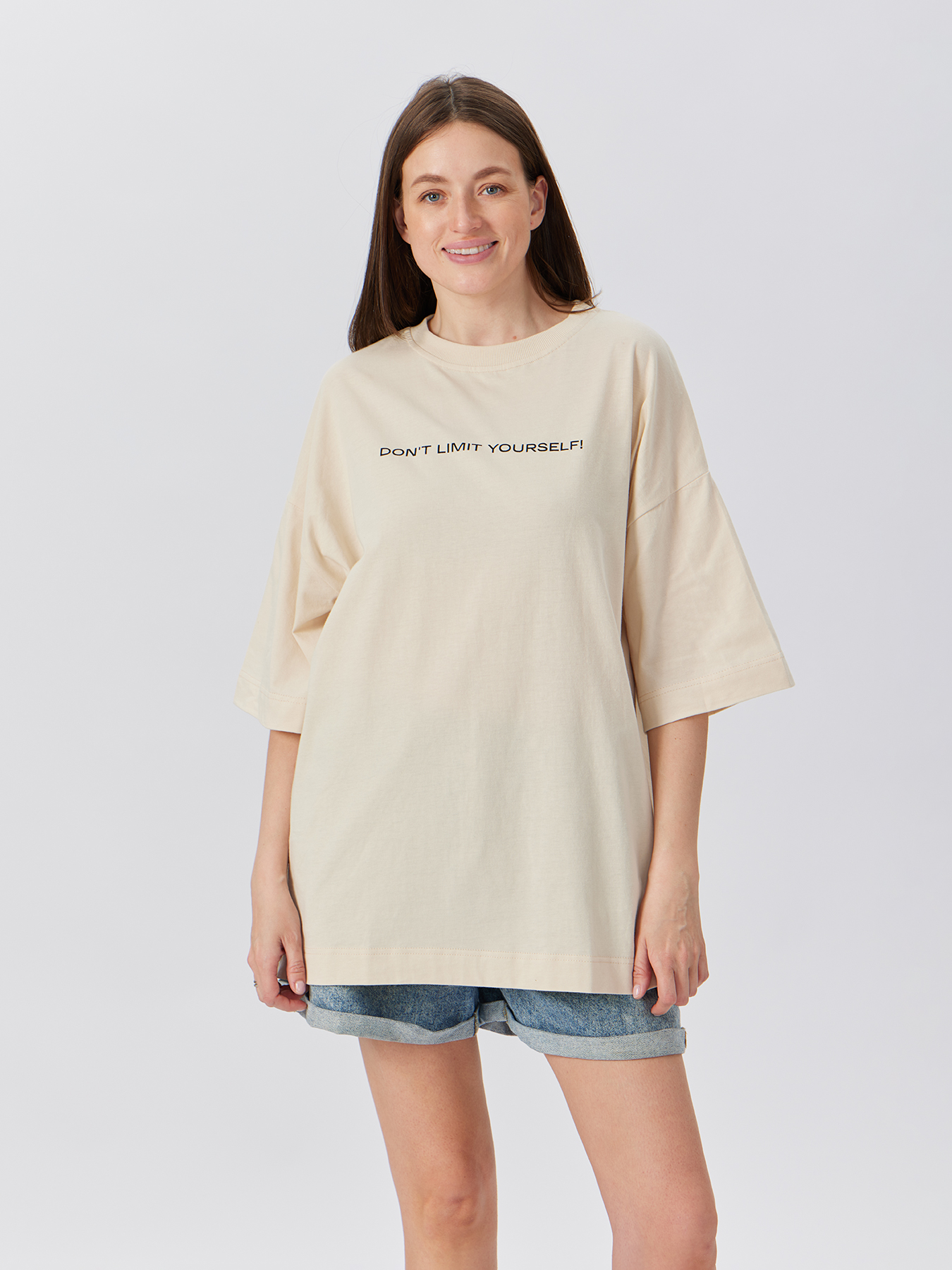 

Футболка женская Happy Baby 97010 бежевая onesize, Бежевый, 97010