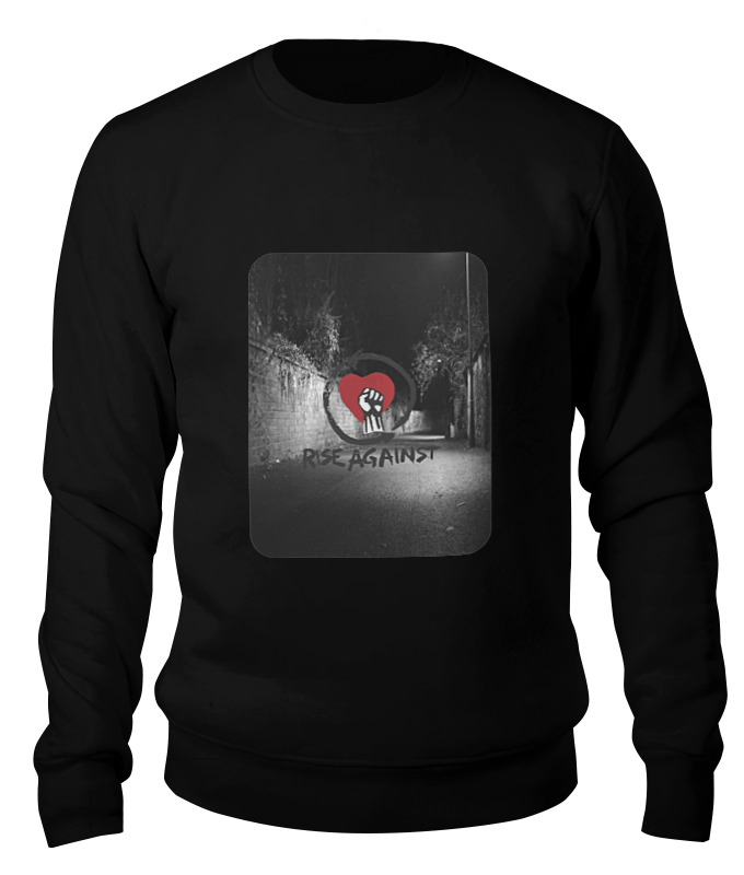 

Свитшот Printio Rise against - logo черный 2XL, Rise against - logo