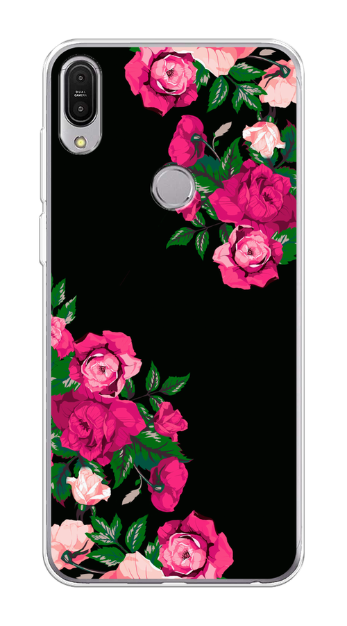 

Чехол на Asus ZenFone Max Pro ZB602KL "Розы фуксия", Черный;розовый;зеленый, 43550-1