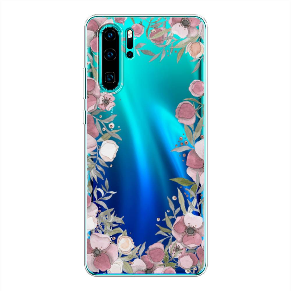 

Чехол Awog на Huawei P30 Pro "Розовая цветочная рамка", Разноцветный, 67650-8