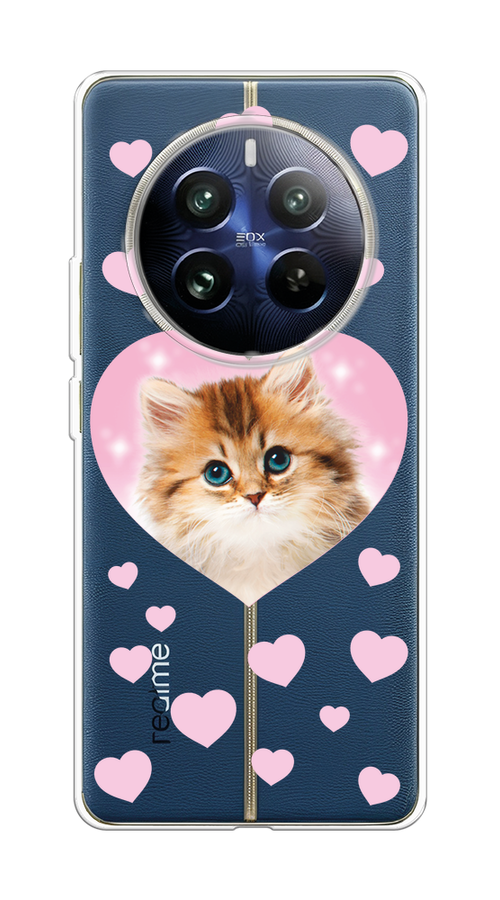 

Чехол на Realme 12 Pro "Котенок в сердце", Розовый;оранжевый;белый;прозрачный, 2516150-1