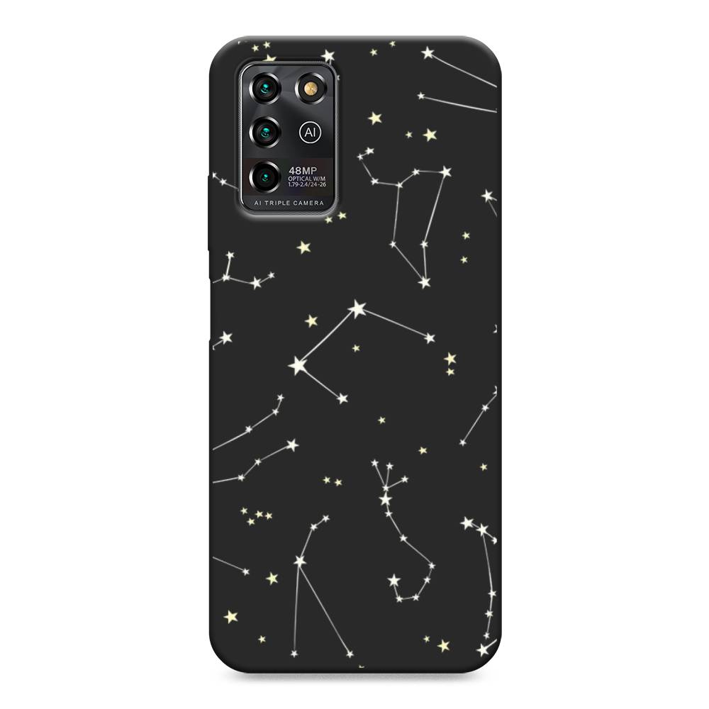 

Матовый силиконовый чехол "Созвездия" на ZTE Blade V30 Vita, 135052-1