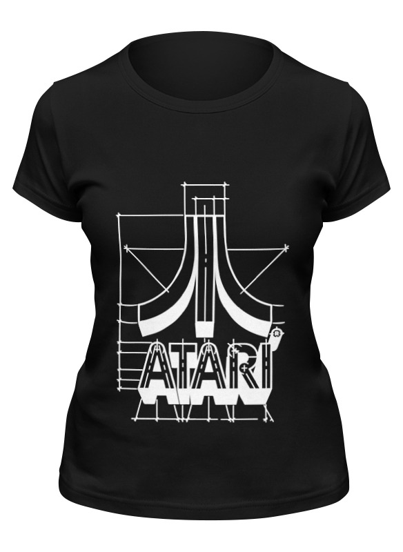 

Футболка женская Printio Логотип атари - atari logo черная 2XL, Черный, Логотип атари - atari logo