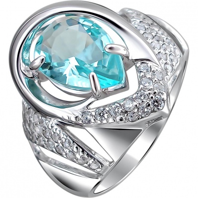 

Кольцо из серебра с Swarovski/фианитом р. 17,5 Эстет С22К250029, С22К250029