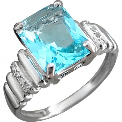 

Кольцо из серебра с Swarovski/фианитом р. 17,5 Эстет С22К250195, С22К250195