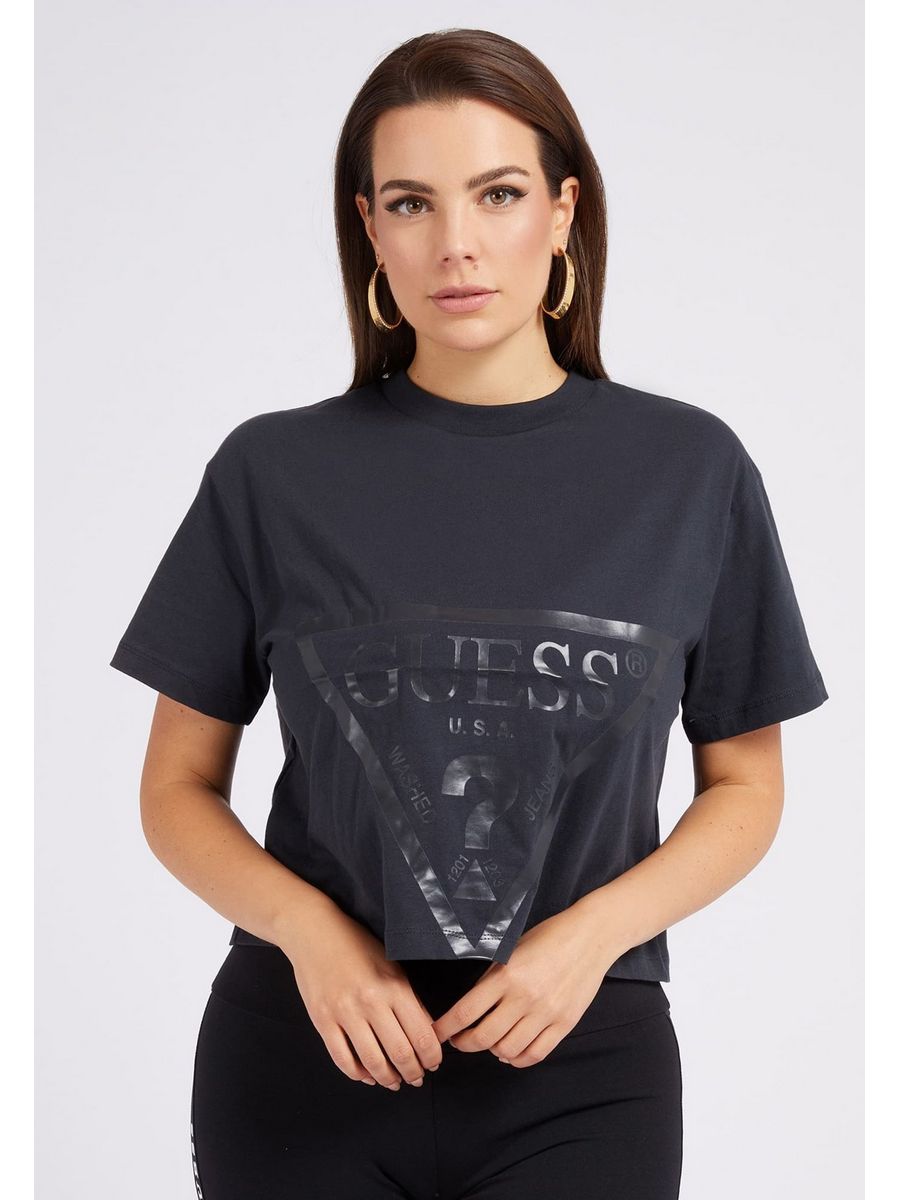 

Футболка женская Guess GU141D02K серая S, Серый, GU141D02K
