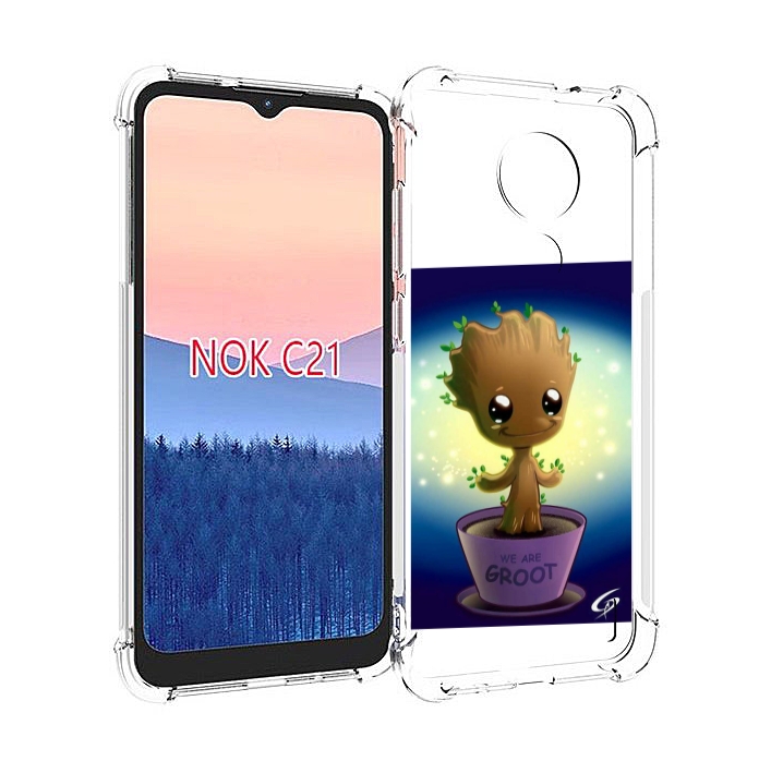 

Чехол MyPads Грут для Nokia C21, Прозрачный, Tocco