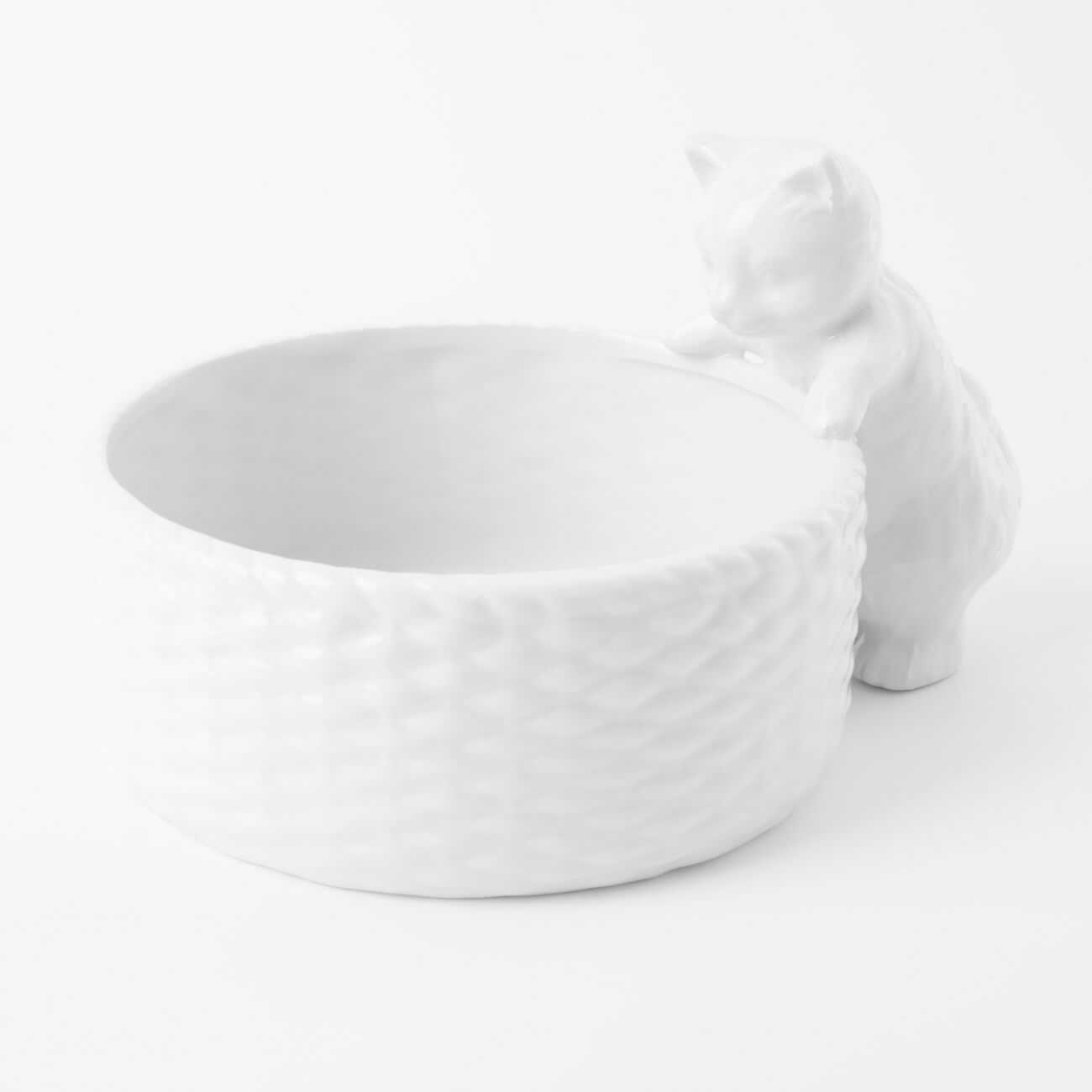 

Конфетница 23x13 см керамика белая Кот с корзиной Kitten, Конфетница, 23х13 см, керамика, белая, Кот с корзиной, Kitten