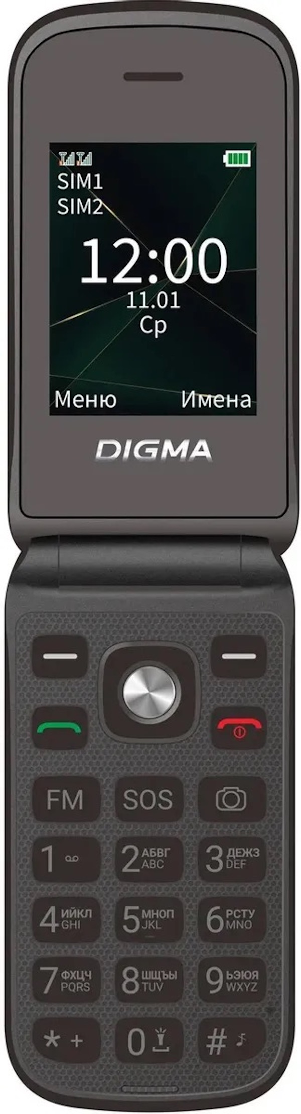 

Сотовый телефон Digma VOX FS241, черный
