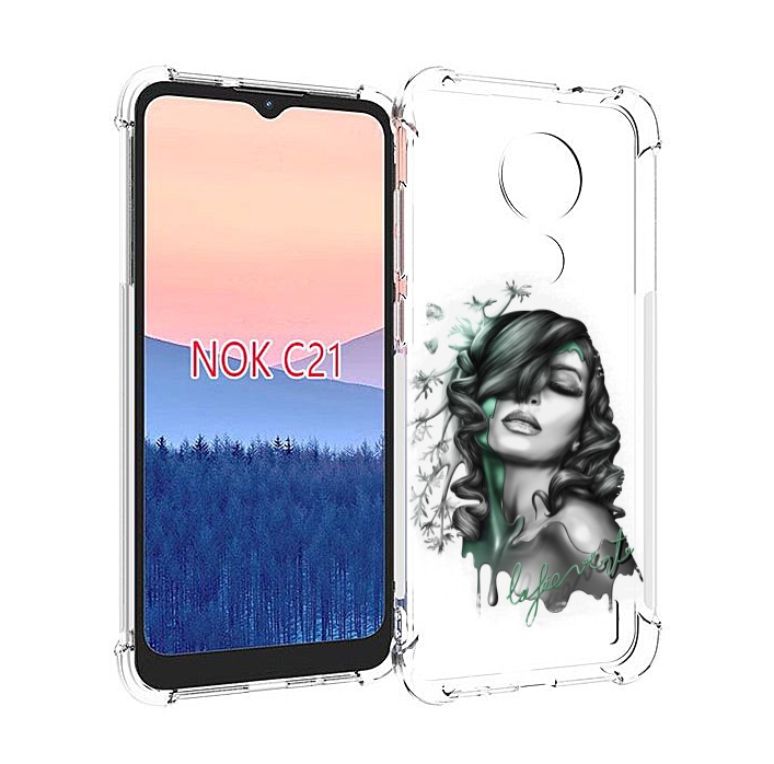 

Чехол MyPads Девушка 2 для Nokia C21, Прозрачный, Tocco