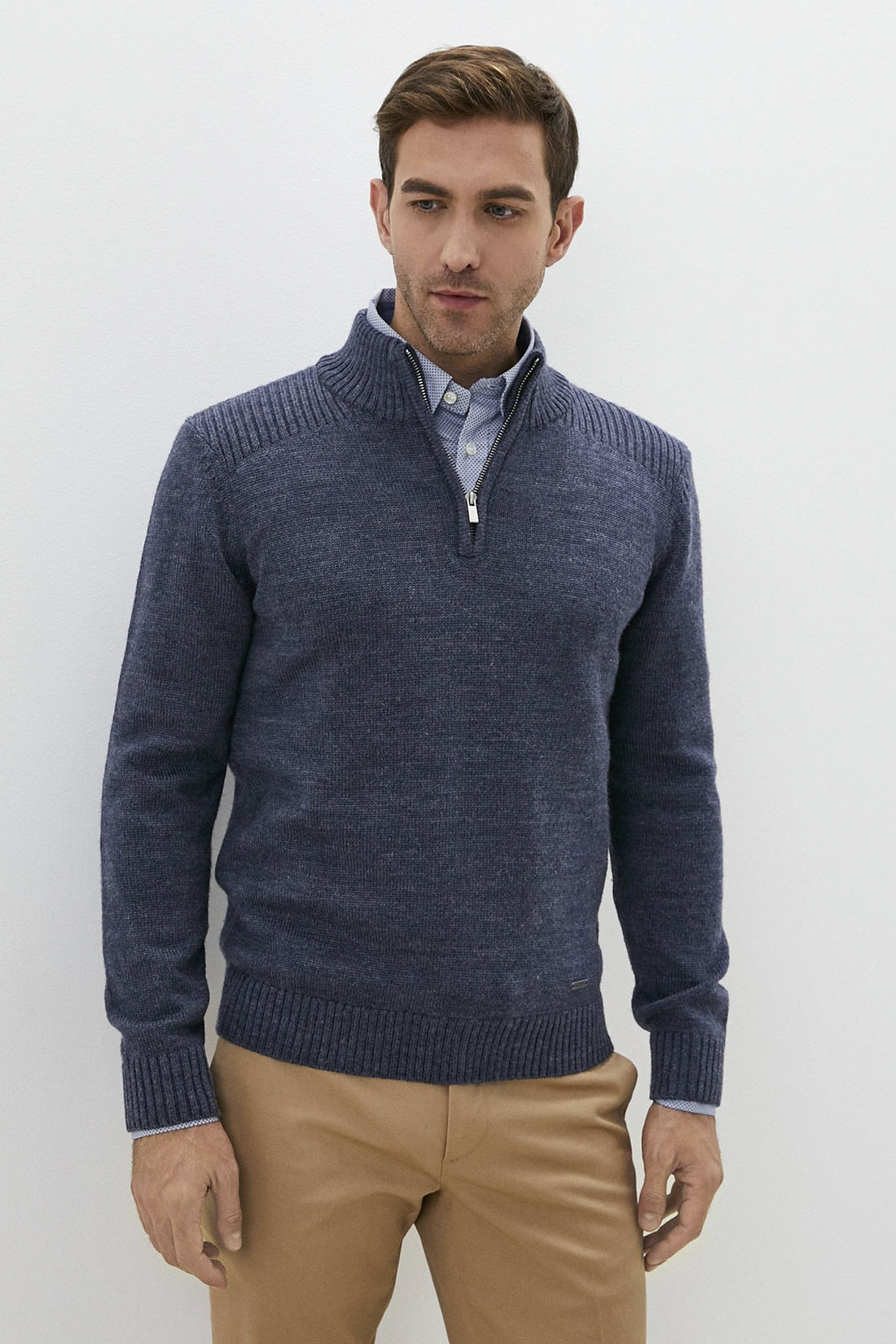 

Джемпер мужской baon B6322509 синий 3XL, B6322509