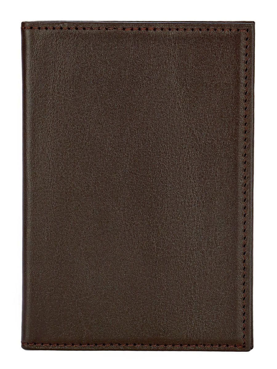 Обложка для паспорта унисекс Деком 2106 коричневая