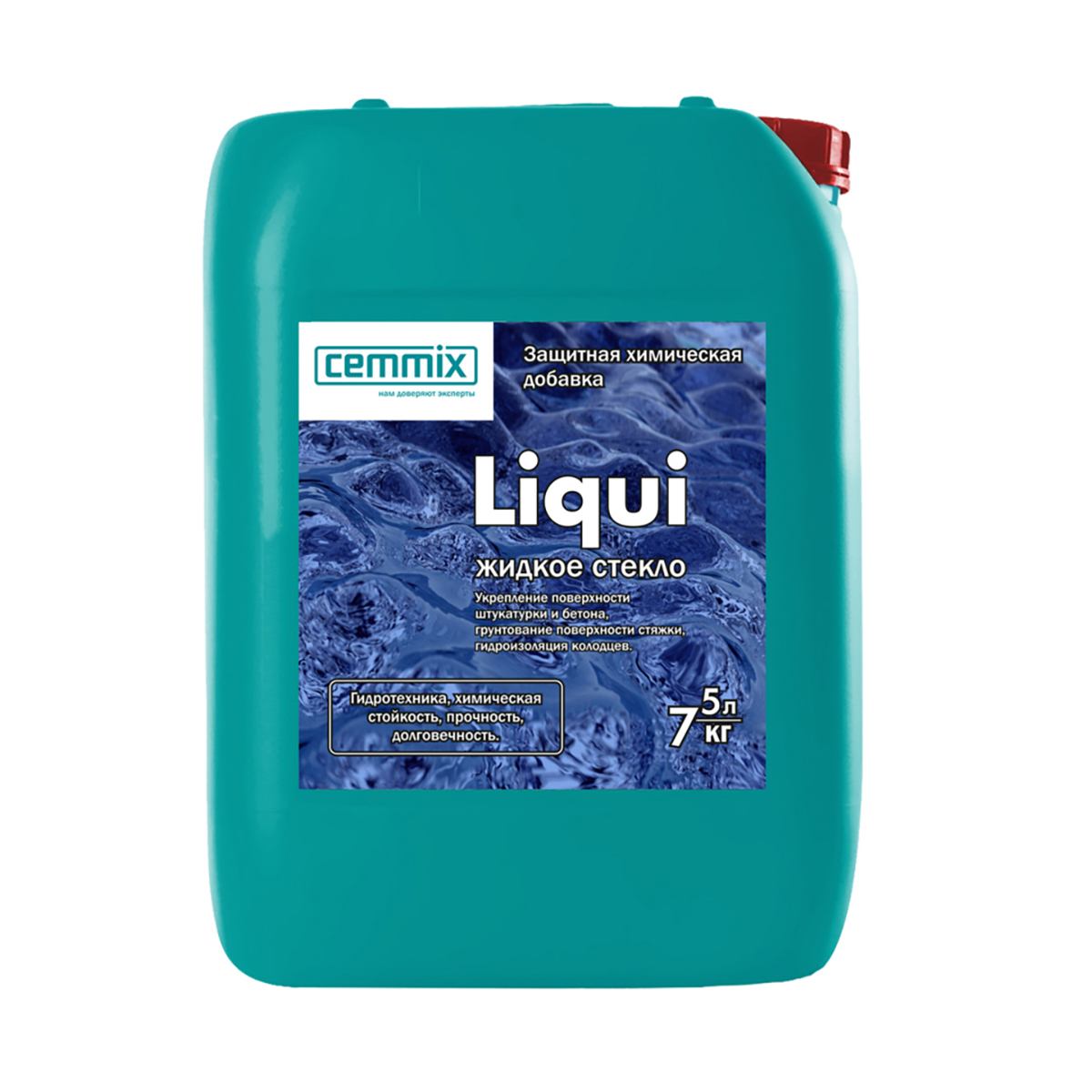 Жидкое стекло Cemmix Liqui, 5 л жидкое стекло telakka liquid glass 7кг