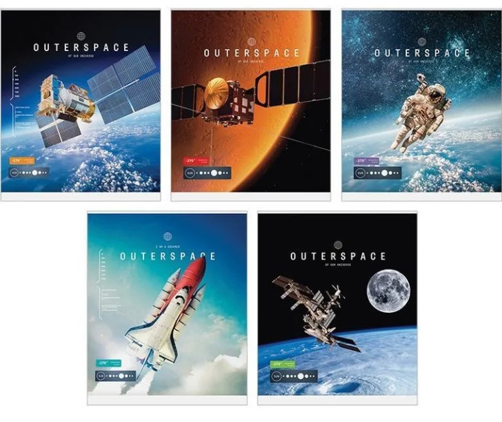 

Тетрадь общая в клетку ArtSpace Авто Космос Outerspace, 48 л., 1 шт.