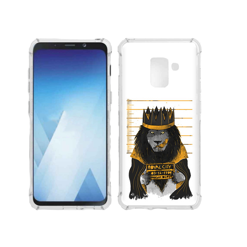 

Чехол MyPads Tocco для Samsung Galaxy A5 (2018) лев в законе (PT95317.573.435), Прозрачный, Tocco