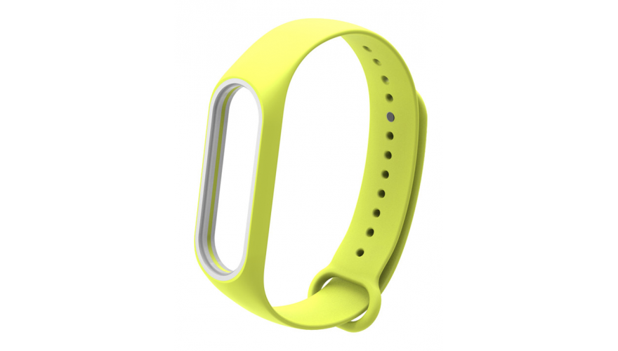 

Ремешок для Mi Band 3/4 Silicon Loop желтый