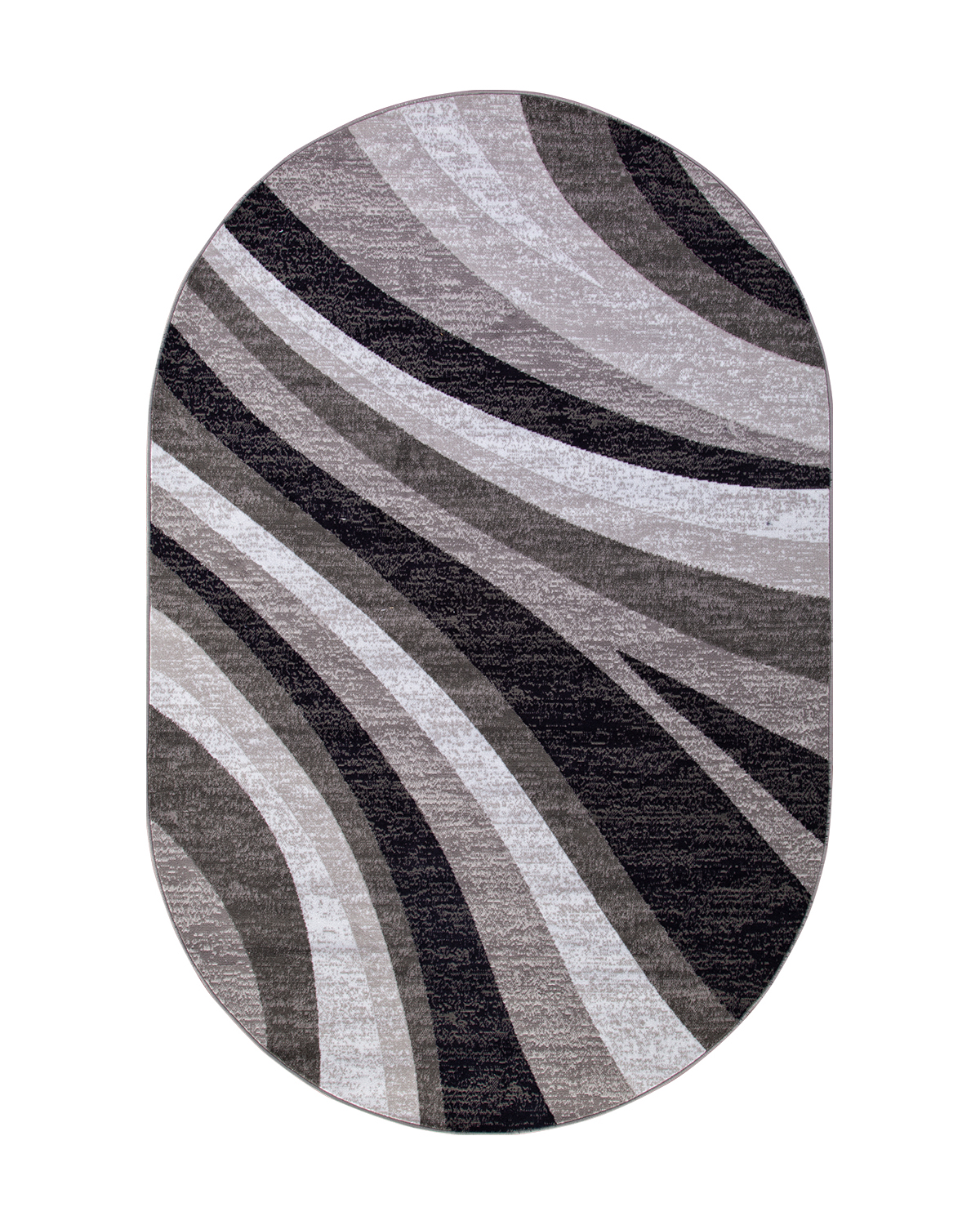

Ковёр Merinos Silver 150x300 овальный серый d234