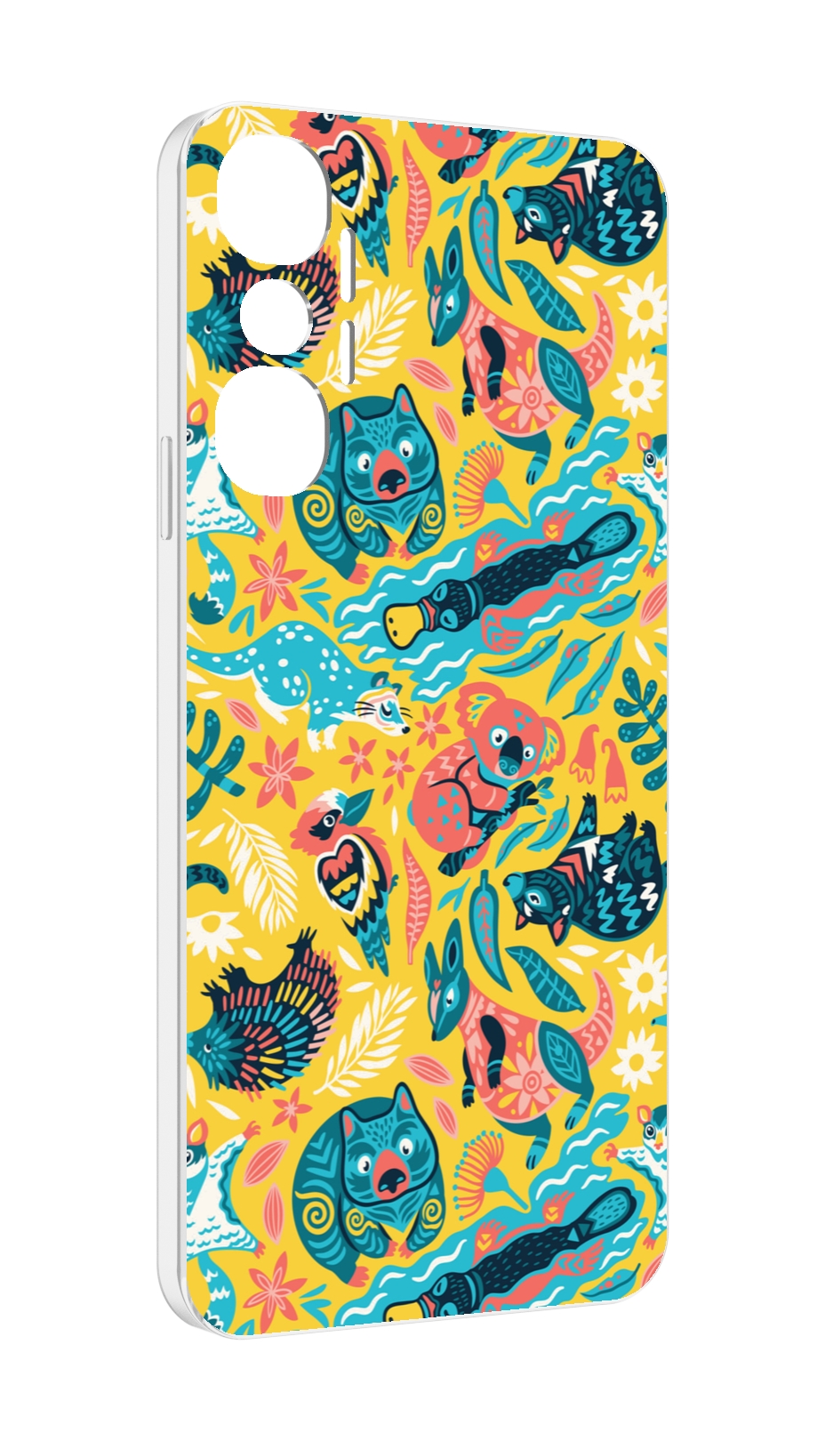 

Чехол MyPads seamless-pattern для Infinix Hot 20 4G, Прозрачный, Tocco