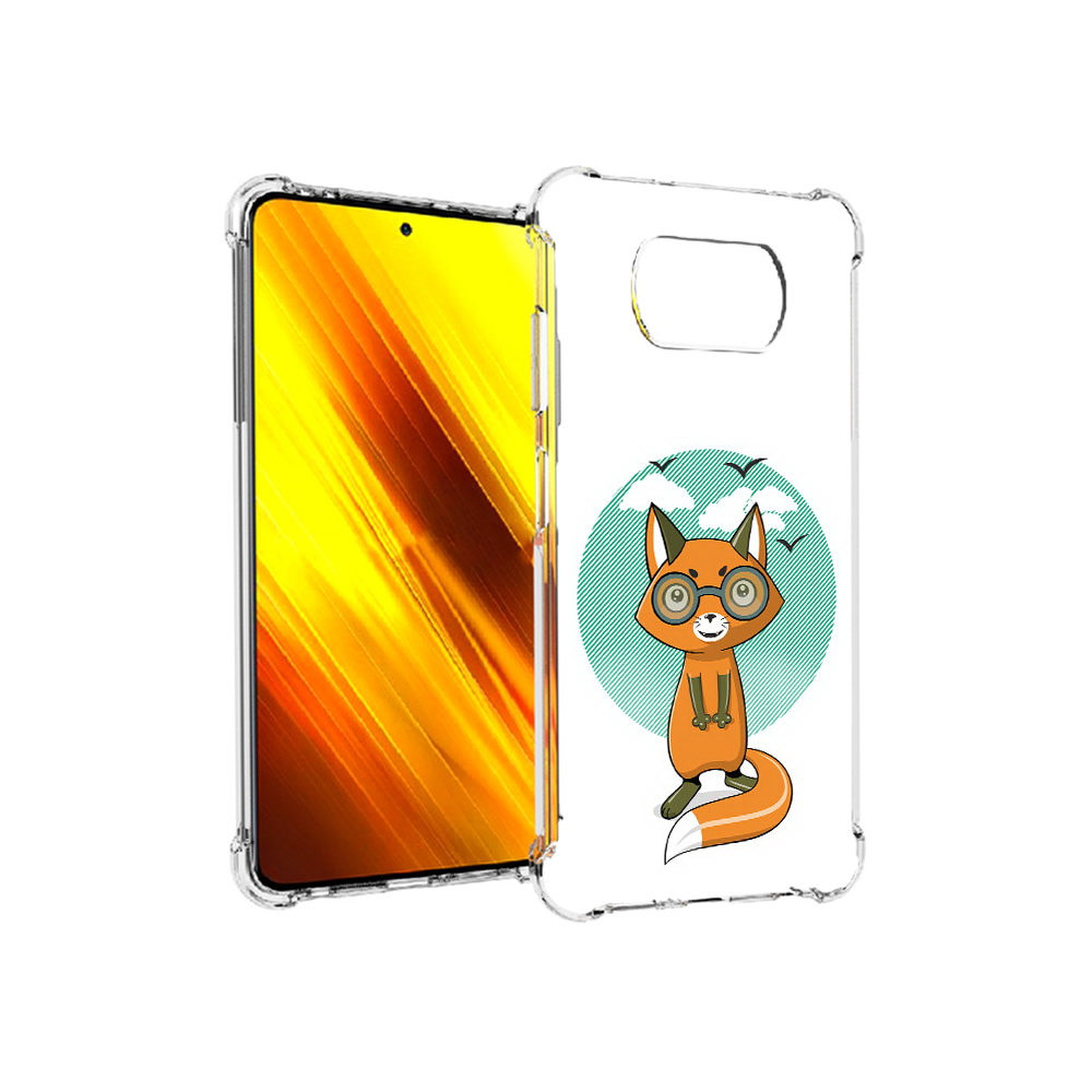 

Чехол MyPads Tocco для Xiaomi Poco X3 задумчивая лиса (PT154881.262.348), Прозрачный, Tocco