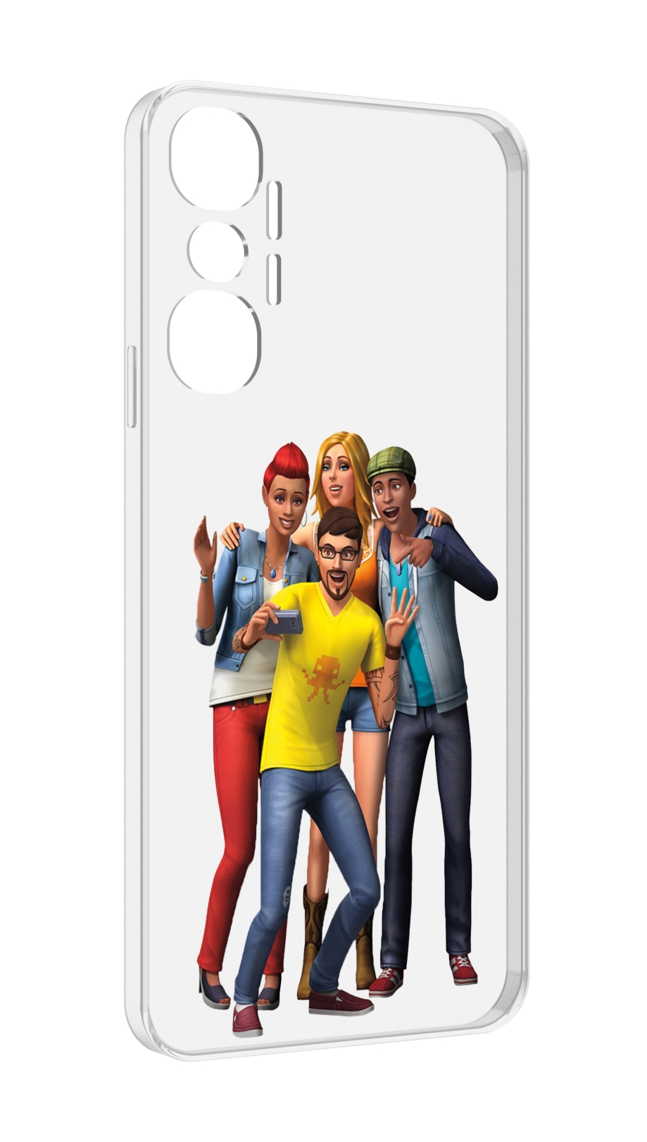 

Чехол MyPads sims для Infinix Hot 20 4G, Прозрачный, Tocco