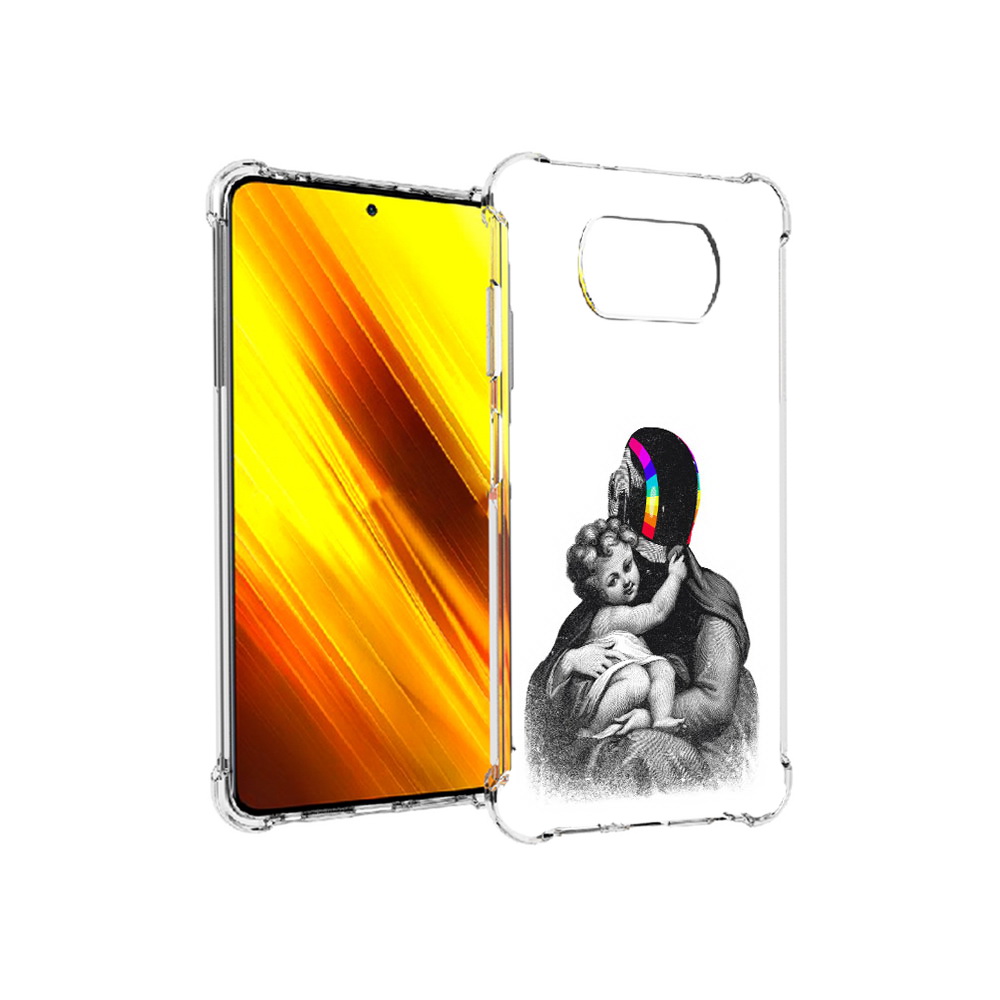 

Чехол MyPads Tocco для Xiaomi Poco X3 защитник в шлеме (PT154881.262.350), Прозрачный, Tocco