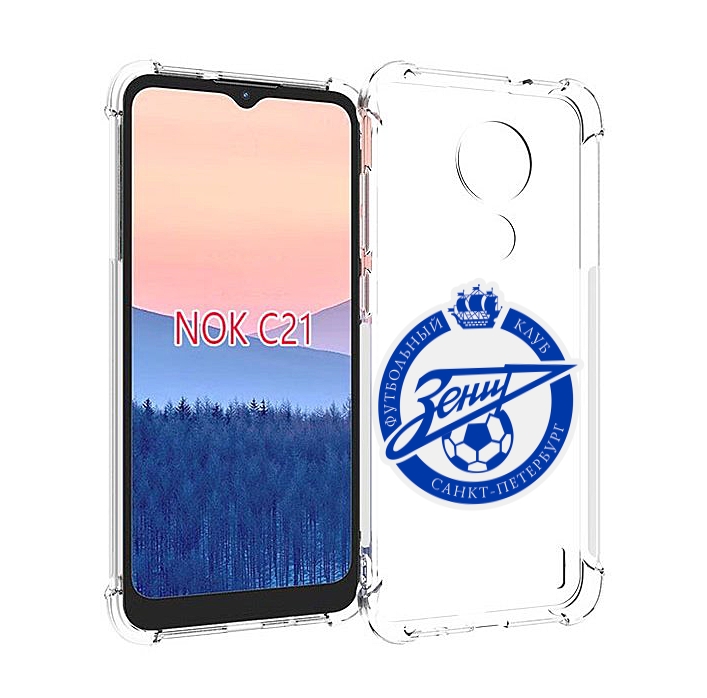 

Чехол MyPads Зенит-фк для Nokia C21, Прозрачный, Tocco