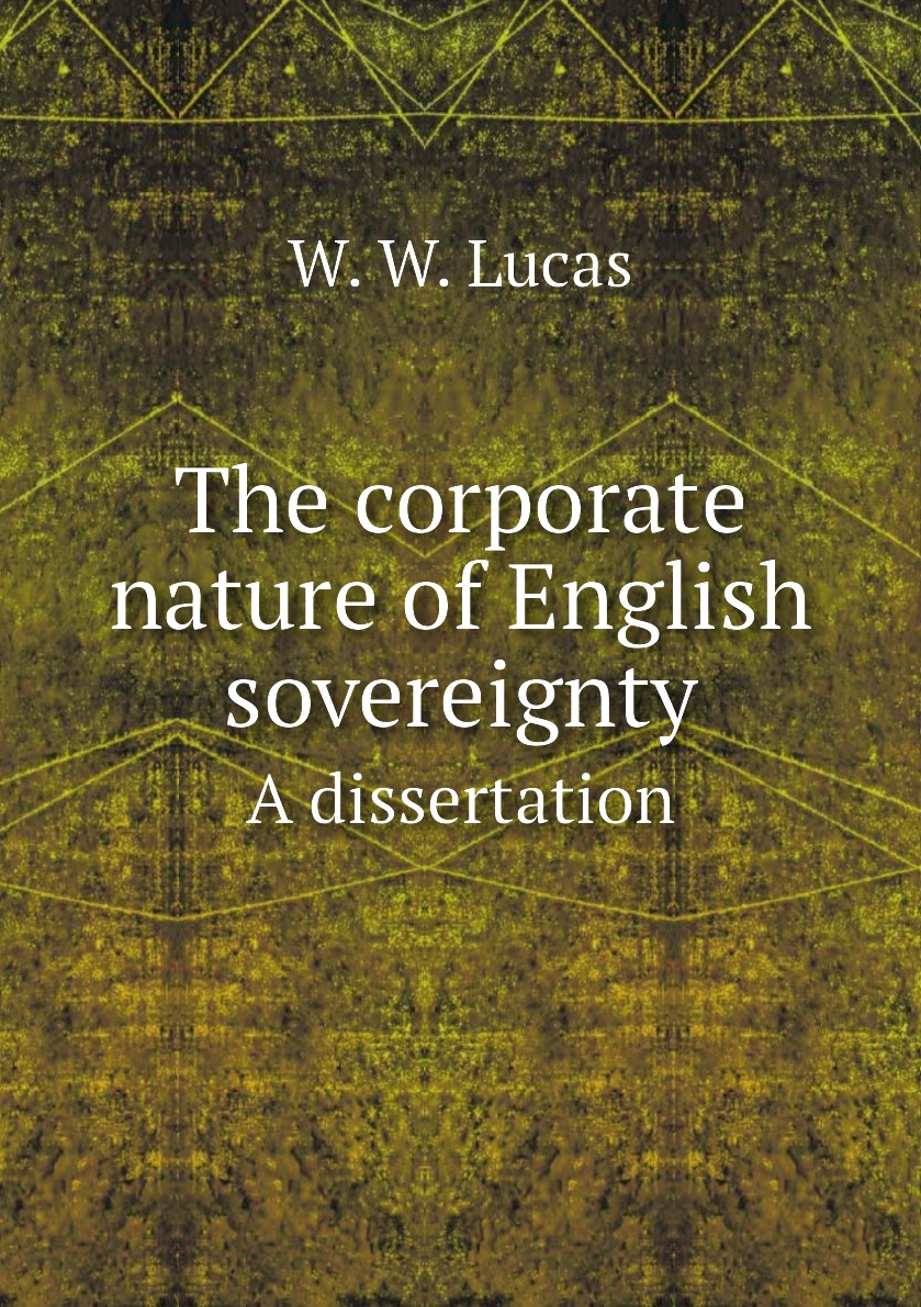 

The corporate nature of English sovereignty