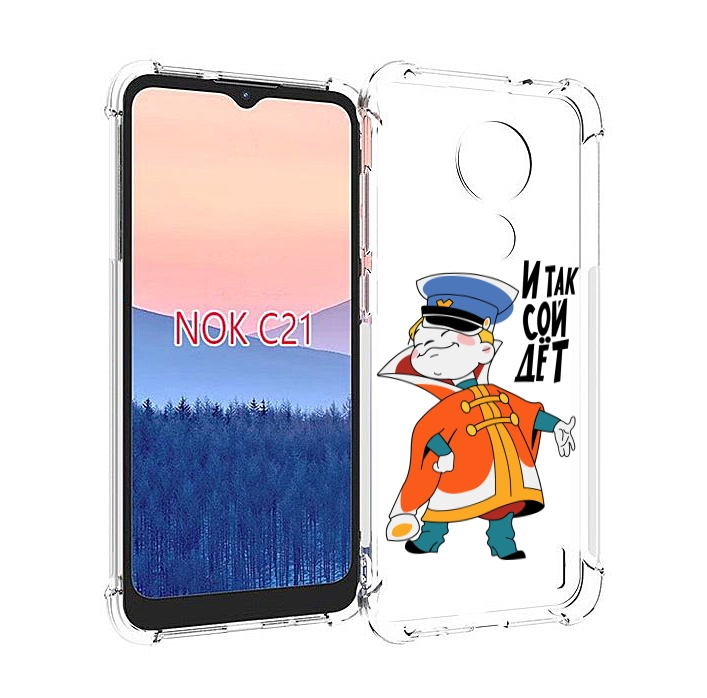 

Чехол MyPads И-так-сойдет для Nokia C21, Прозрачный, Tocco