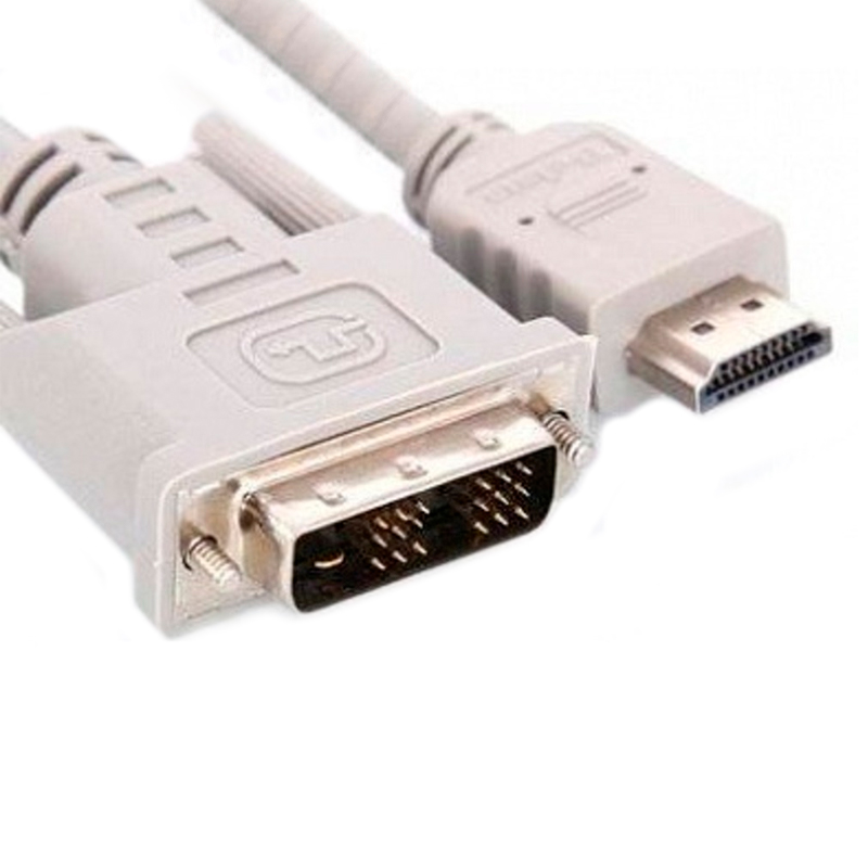 Кабель Canare HDMI - DVI вилка-вилка 2м (DVI02-HDM) серый