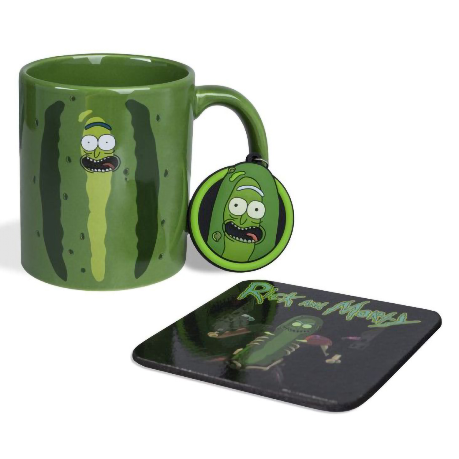 

Набор подарочный Rick And Morty – Pickle Rick кружка + подставка + брелок GP85196