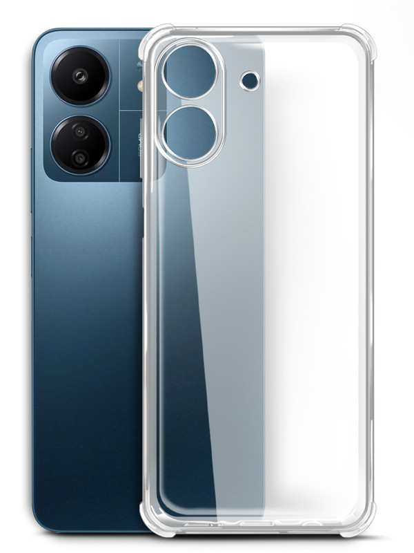 

Чехол Brozo на Xiaomi Redmi 13C/Poco C65, с защитой углов, прозрачный, Xiaomi Redmi 13C
