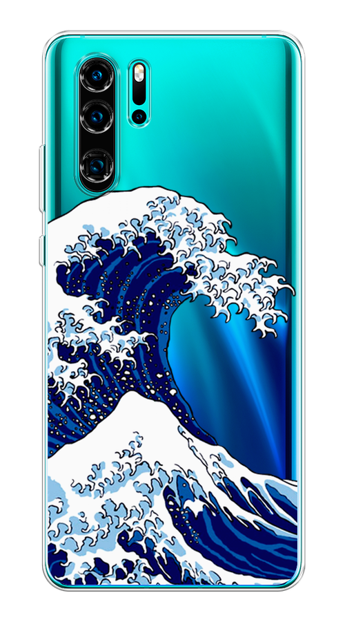 

Чехол Awog на Huawei P30 Pro "Волна в Канагаве", Разноцветный, 67650-4