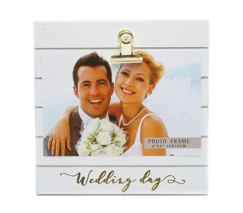

Фоторамка Fotografia Wedding day 10x15 см, белая, Белый, FFL - 825