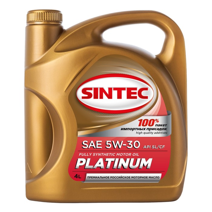 

Моторное масло Sintec Platinum 7000 5W-30 SN/CF, синтетика, 801939/600144, 4 л