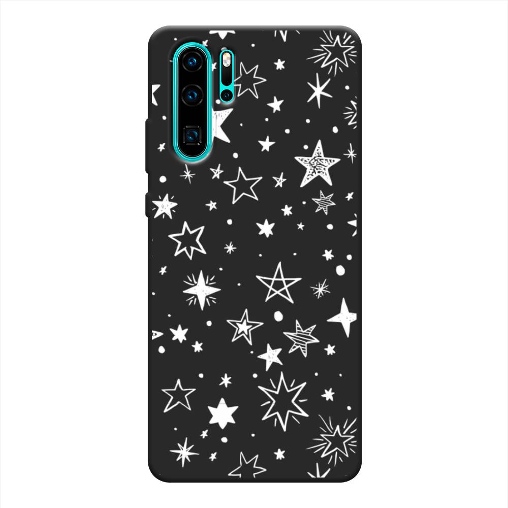 

Чехол Awog на Huawei P30 Pro "Звездочки графика белая", Разноцветный, 67652-1